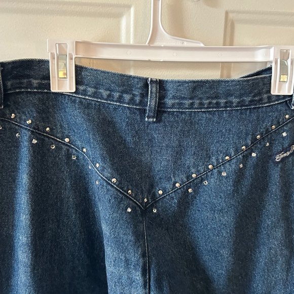 Women's Plus Vintage Fancy Ass Straight Leg Jeans Size 20 Bling Y2K Embellished - Picture 3 of 10